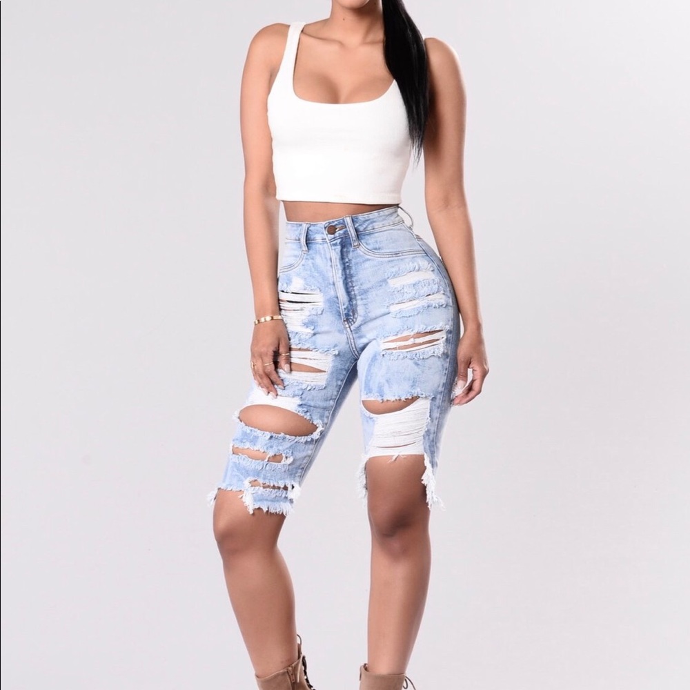 Ripped shorts
